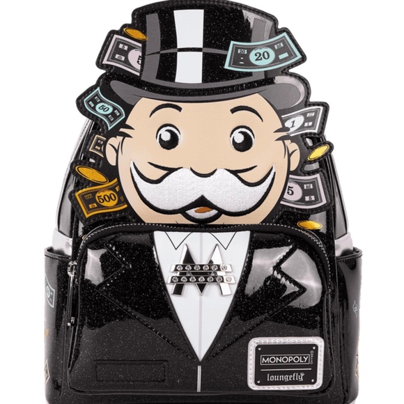 NWT Monopoly Game Mini Backpack - Picture 1 of 3